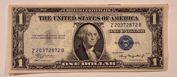 Blue Seal $1 1935A Dollar Bill