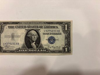 Blue Seal $1 Silver Certificate 1935A