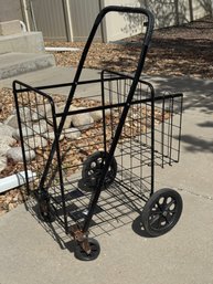 Black 4-wheel Cart