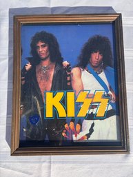 Vintage Framed KISS Picture