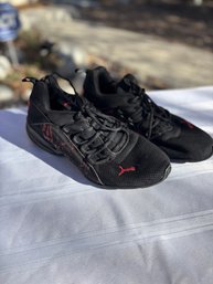 Black And Red Puma Athletic Shoes