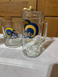 Vintage St. Louis Rams Collector's Glasses