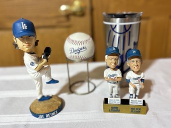 Vintage LA Dodgers Bobbleheads And Dodgers Ball