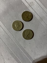 (3) British Pound Coins
