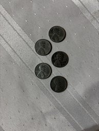 (5) Steel War Wheat Pennies
