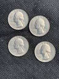 1776-1976 Bicentennial Quarters (4)