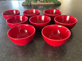 (8) Red Blackhawk Serving Bowls