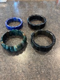 Crystal Soft Bangle Bracelet Apatite