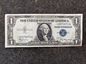$1 Dollar Blue Seal 1935 Silver Certificate