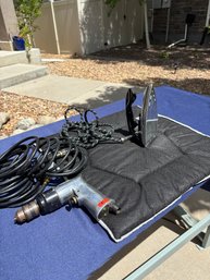 Vintage GE Iron And MPC Compressed Air Drill