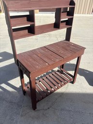 Wooden Potting Bench
