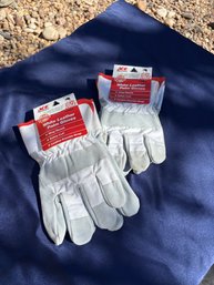 Ace Hardware White Leather Palm Gloves