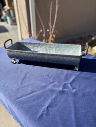 Galvanized Metal Trough Decor