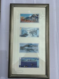Framed, Vintage Antartica Currency