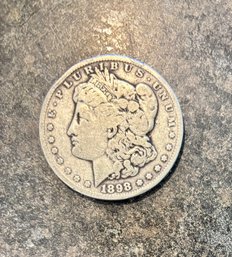 *Morgan 1898 'S' Silver Dollar  *(Vintage Silver 1923 Peace Dollar That Was Listed Here, Has Be Misplaced)