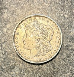 *Morgan 1921 'D' Silver Dollar  *(Vintage Silver 1924 Peace Dollar That Was Listed Here, Has Be Misplaced)