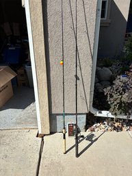 Fishing Poles (2) And Small Tackle Box