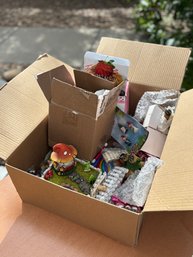 Box Of Miniature Fairy And Gnome Related Items