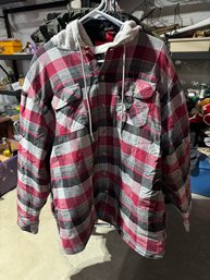 Wrangler Plaid  Sweatshirt/jacket. 2XL