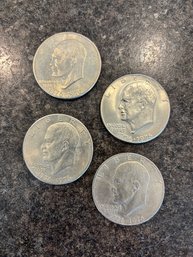 (4) Bicentennial Eisenhower Dollar Coins
