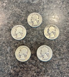 Silver George Washington Quarters (4)