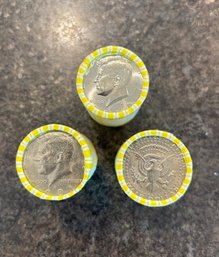 Bank Rolled Kennedy 1/2 Dollars