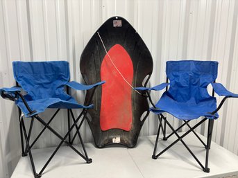 Two Chairs And A Sled