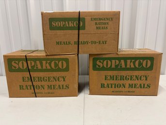 (4) Cases Sopakco Emergency Food Rations (56 Total Meals)
