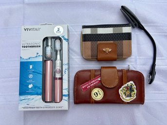 Ultrasonic Toothbrush, Two Purses, Nightlite