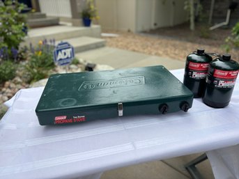 Coleman Propane Stove With 2 Tanks Of Propane*