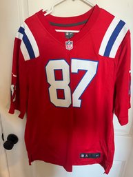 #87 NE Patriots Rob Gronkowski. L