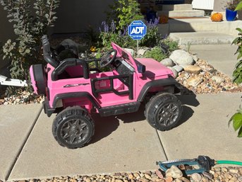 Pink Electric Children's Car