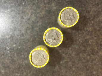 Mint Rolled Kennedy 1/2 Dollars (3)