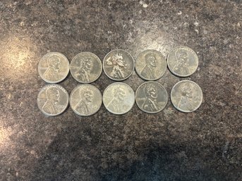 (10) Wheat WW2 Steel Pennies