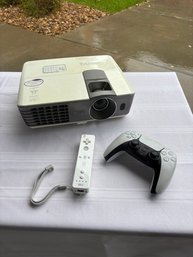 BenQ Projector, Wii Controller, Playstation Controller