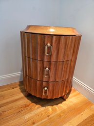 Dining Side Table With Onyx Or Similar Stone Top