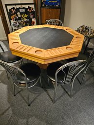 Combo Poker Table And Bumper Pool