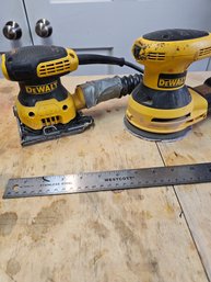 Pair Of Dewalt Corded Sanders