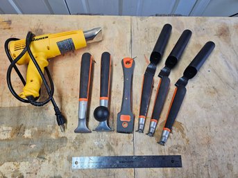 Wagner Heat Gun And Paint Scraper Lot
