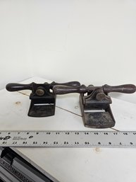 Two Stanley 12 1/2 Veneer Scrapers