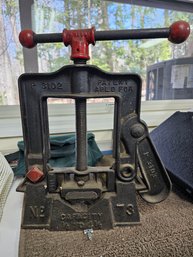 Old Cast Iron Pipe Vise