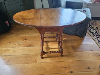 Tiger Maple Drop Leaf Table