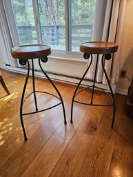 Pair Of Industrial Stools (B)