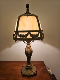 Small And Heavy Stained Glass Lamp