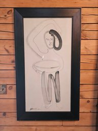 Framed Porcelain Abstract By Jared Fitzgerald