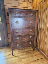 Tall Mahogany Dresser