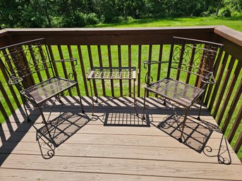 Metal Outdoor Cafe Table And Chairs