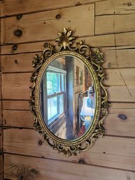 Ornate Oval Mirror