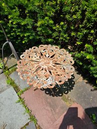 Wrought Iron Two Piece Table