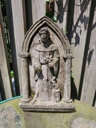 Concrete Religious Statue (St Francis Of Assisi Possibly)